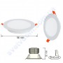 Світильник стельовий врізний світлодіодний LED Horoz Electric ALEXA-24 24W 016-048-0024