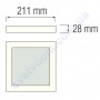 Світильник стельовий світлодіодний LED Horoz Electric ARINA-18 18W 016-026-0018