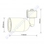 Світильник трековий світлодіодний SMD LED Horoz Electric ARIZONA-5 5W 4200K 018-027-0005