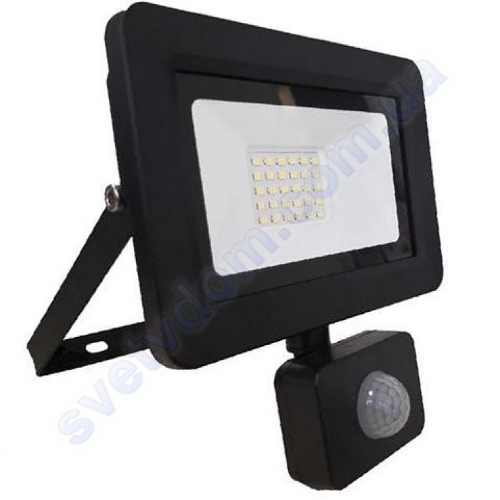 Прожектор світлодіодний LED Horoz Electric ASLAN/S-30 30W 6400K з датчиком руху IP65 068-011-0030