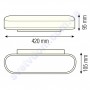 Світильник Світлодіодний Бра LED Horoz Electric BELEN-12 12W 4000K білий 029-003-0012
