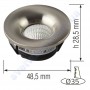 Світильник точковий світлодіодний меблевий LED Horoz Electric BIANCA 3W 4200K 016-036-0003