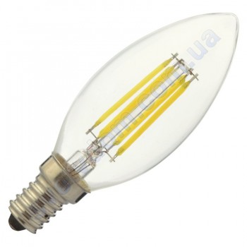 Лампа світлодіодна Horoz Electric CANDLE-4 4W (аналог 35Вт) C35 E14 FILAMENT 001-013-0004