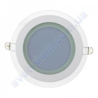 Світильник стельовий світлодіодний LED зі скляним декором Horoz Electric CLARA-12 12W 016-016-0012