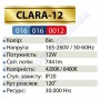 Світильник стельовий світлодіодний LED зі скляним декором Horoz Electric CLARA-12 12W 016-016-0012