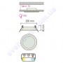 Світильник стельовий світлодіодний LED зі скляним декором Horoz Electric CLARA-15 15W 016-016-0015