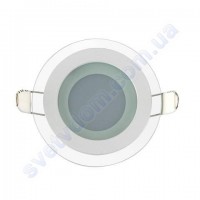 Світильник стельовий світлодіодний LED зі скляним декором Horoz Electric CLARA-6 6W 016-016-0006