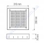 Світлодіодна Панель вулична LED Horoz Electric EAGLE 110W 6400K IP65 069-002-0110