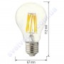Лампа світлодіодна Horoz Electric GLOBE-10 10W (аналог 75Вт) A60 E27 FILAMENT 001-015-0010