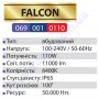 Світлодіодна Панель вулична LED Horoz Electric FALCON 110W 6400K IP65 069-001-0110