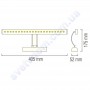 Світильник світлодіодний LED підсвічування Horoz Electric FLAMINGO-4 4W 4200K хром (для картин, дзеркал тощо) 040-001-0004