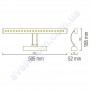 Світильник світлодіодний LED підсвічування Horoz Electric FLAMINGO-6 6W 4200K хром (для картин, дзеркал тощо) 040-001-0006