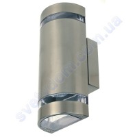 Світильник вуличний садово-парковий фасадний Horoz Electric GARDENYA-4 GU10x2 IP44 нерж 075-010-0004