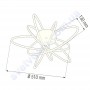 Світлодіодна SMD LED люстра Horoz Electric GENESIS 100W 4000K 019-036-0100