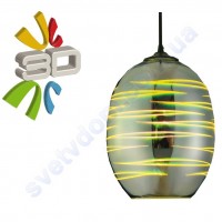 Світильник підвісний 3D ефект Horoz Electric LASER-2 скло E27 021-004-0002