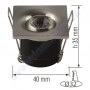 Світильник точковий світлодіодний меблевий LED Horoz Electric LAURA 1W 4200K 016-038-0001