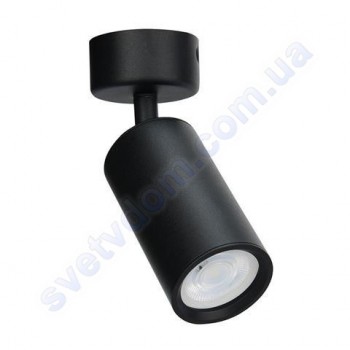 Світильник Світлодіодний спот LED настінно-стельовий Horoz Electric LOZAN поворотний MR16 GU10 чорний-білий 016-001-0001