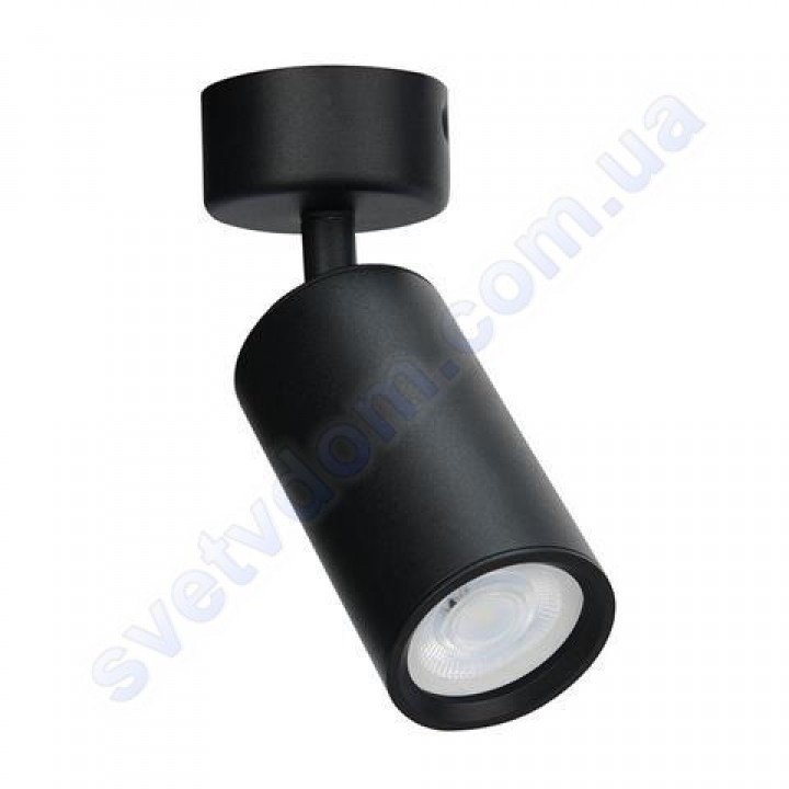 Світильник Світлодіодний спот LED настінно-стельовий Horoz Electric LOZAN поворотний MR16 GU10 чорний-білий 016-001-0001