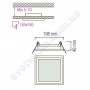 Світильник стельовий світлодіодний LED зі скляним декором Horoz Electric MARIA-15 15W 016-015-0015