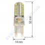 Лампа світлодіодна Horoz Electric LED MEGA-3 3W (аналог 25Вт) G9 (220V) силікон 001-011-0003
