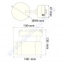 Світильник трековий світлодіодний COB LED Horoz Electric MONACO-15 15W 4200K 018-019-0015