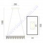 Світлодіодна SMD LED люстра Horoz Electric NIRVANA-32 32W 4000K 019-027-0032