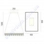 Світлодіодна SMD LED люстра Horoz Electric NIRVANA-40 40W 4000K 019-027-0040