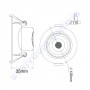 Світильник точковий світлодіодний LED Horoz Electric NORA-12 12W 6400K 016-053-0012