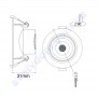 Світильник точковий світлодіодний LED Horoz Electric NORA-9 9W 6400K 016-053-0009