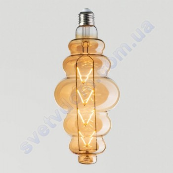 Лампа Едісона світлодіодна Horoz Electric ORIGAMI AMBER 8W (аналог 60Вт) E27 FILAMENT 001-053-0008-A