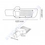 Світильник ліхтар консольний на стовп світлодіодний SMD LED Horoz Electric ORLANDO-100 100W IP65 074-005-0100