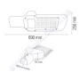Світильник ліхтар консольний на стовп світлодіодний SMD LED Horoz Electric ORLANDO-150 150W IP65 074-005-0150
