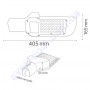 Світильник ліхтар консольний на стовп світлодіодний SMD LED Horoz Electric ORLANDO-50 50W IP65 074-005-0050