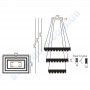 Світлодіодна SMD LED люстра Horoz Electric PANDORA-96 96W 4000K 019-028-0096