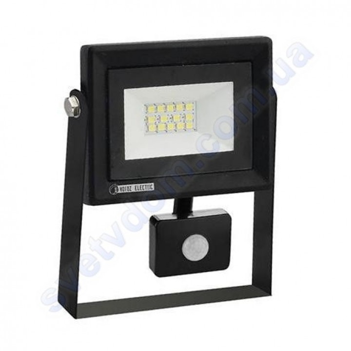 Прожектор світлодіодний LED Horoz Electric PARS/S-10 10W 6400K з датчиком руху IP65 068-009-0010