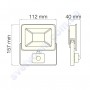 Прожектор світлодіодний LED Horoz Electric PARS/S-10 10W 6400K з датчиком руху IP65 068-009-0010