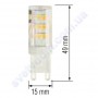 Лампа світлодіодна Horoz Electric LED PETA-4 4W (аналог 30Вт) G9 (220V) 001-045-0004
