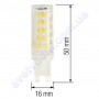 Лампа світлодіодна Horoz Electric LED PETA-6 6W (аналог 50Вт) G9 (220V) 001-045-0006