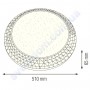 Світильник Світлодіодний LED настінно-стельовий Horoz Electric PHANTOM-48 білий-блакитний рожевий 6400K 48W метал 027-002-0048