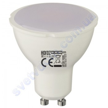 Лампа світлодіодна Horoz Electric LED PLUS-6 6W (аналог 50Вт) MR16 GU10 001-002-0006