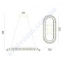 Світлодіодна SMD LED люстра Horoz Electric POLARIS 46W 4000K 019-024-0046