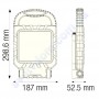 Прожектор світлодіодний переносний LED Horoz Electric PROPORT-45 45W IP65 068-015-0045