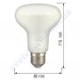 Лампа світлодіодна рефлекторна Horoz Electric REFLED-12 12W (аналог 100Вт) R80 E27 001-042-0012