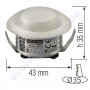 Світильник точковий світлодіодний меблевий LED Horoz Electric RITA 3W 4200K білий 016-037-0003