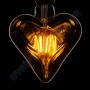 Лампа Едісона світлодіодна Horoz Electric RUSTIC HEART-6 6W (аналог 50Вт) СЕРЦЕ E27 FILAMENT 001-032-0006