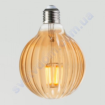 Лампа Едісона світлодіодна Horoz Electric RUSTIC MERIDIAN-6 6W (аналог 50Вт) МЕРИДІАН E27 FILAMENT 001-037-0006