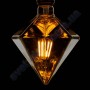 Лампа Едісона світлодіодна Horoz Electric RUSTIC PYRAMID-6 6W (аналог 50Вт) ПІРАМІДА E27 FILAMENT 001-035-0006