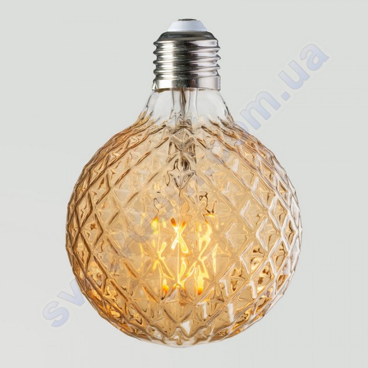 Лампа Едісона світлодіодна Horoz Electric RUSTIC TWIST-4 4W (аналог 30Вт) ТВІСТ E27 FILAMENT 001-038-0004