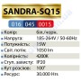 Світильник стельовий світлодіодний LED Horoz Electric SANDRA-SQ15 15W 4200K алюміній 016-045-0015