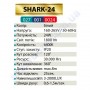 Світильник Світлодіодний LED настінно-стельовий Horoz Electric SHARK-24 з мікрохвильовим датчиком руху 24W метал 027-001-0024